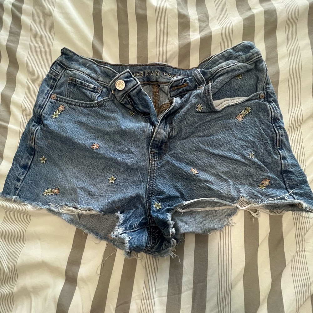 Flower AE jean shorts